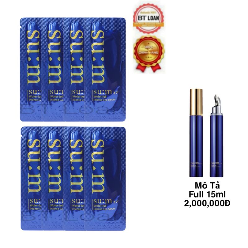 Gói Tinh Chất serum mắt Chống Thâm Nhăn bọng Mắt Su:m 37 Water-full Intense Eye Serum Sample