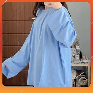 Áo thun tay dài unisex nam nữ trơn basic ulzzang nhiều màu - kiểu áo phông nữ nam form rộng leevin store đẹp