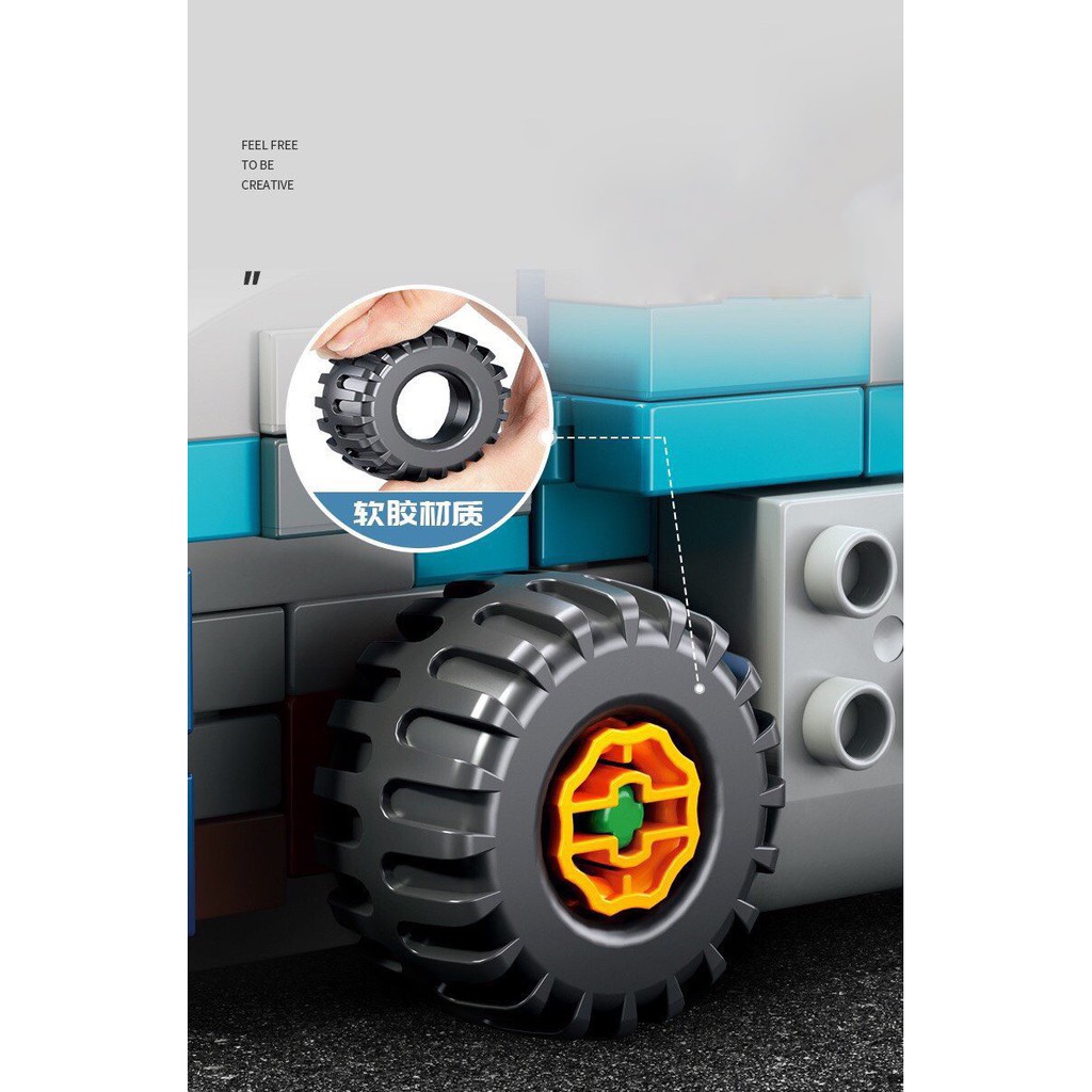 Lego xe đua cho bé 182 chi tiết cực đẹp, đồ chơi cho bé lắp ráp vô cùng thú vị