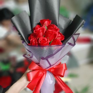 Bó hoa sáp 9 bông