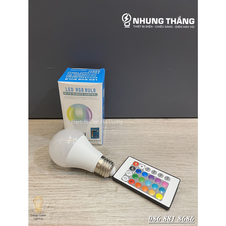 Đèn Led Tik Tok A60K Đổi Màu - 16 Triệu Màu Quay Tik Tok - Có Điều Khiển - Tăng Giảm Ánh Sáng - Đui E27