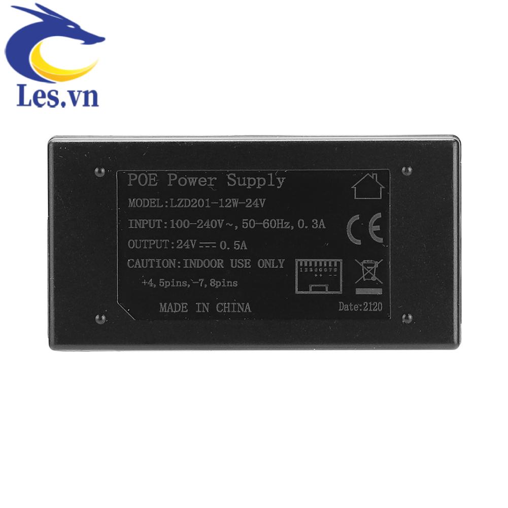 Bộ Nguồn POE 24V 0.5A 24W Chuyên Dụng Cho CCTV