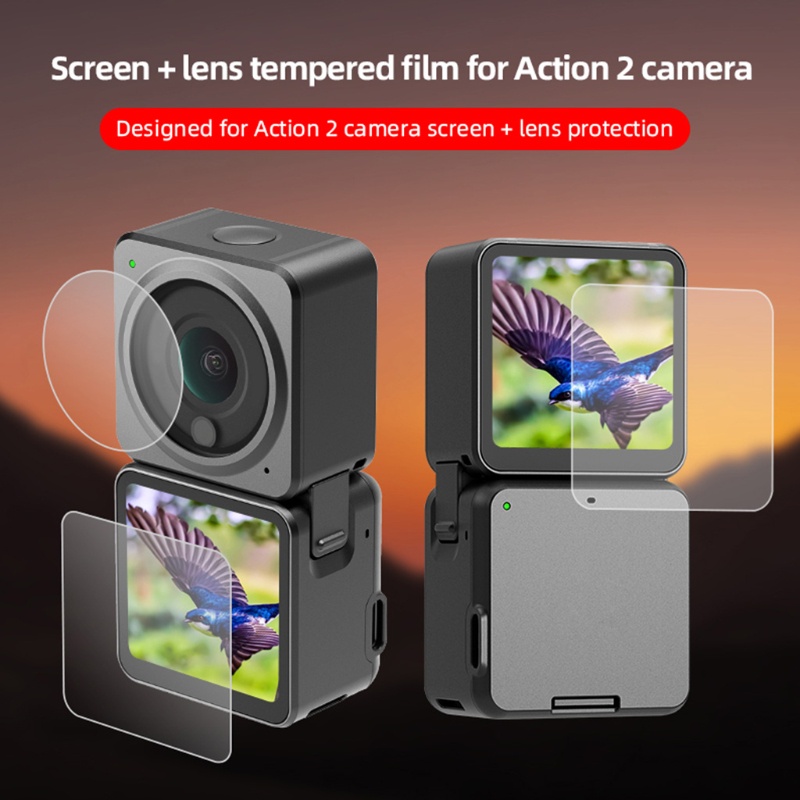 Miếng dán cường lực bảo vệ màn hình cho máy ảnh DJI Action 2