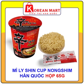 Mì ly shin cup Nongshim Hàn quốc hộp 65g
