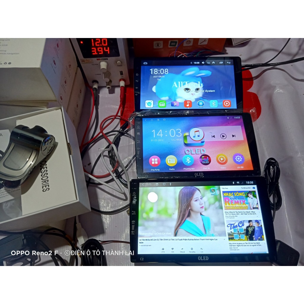 Màn android ô tô OLED C2 , Vietmaps S1, Navitel, Google maps. Tìm kiếm giọng nói OLED bản quyền