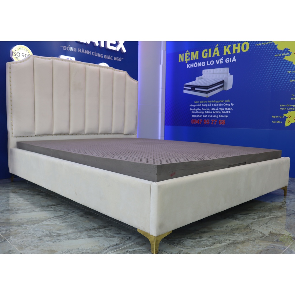 Nệm Cao Su Aroma Hoạt Tính, Đàn Hồi Tốt, Kháng Khuẩn, Chống Nấm Mốc, Bảo Hành 10 Năm