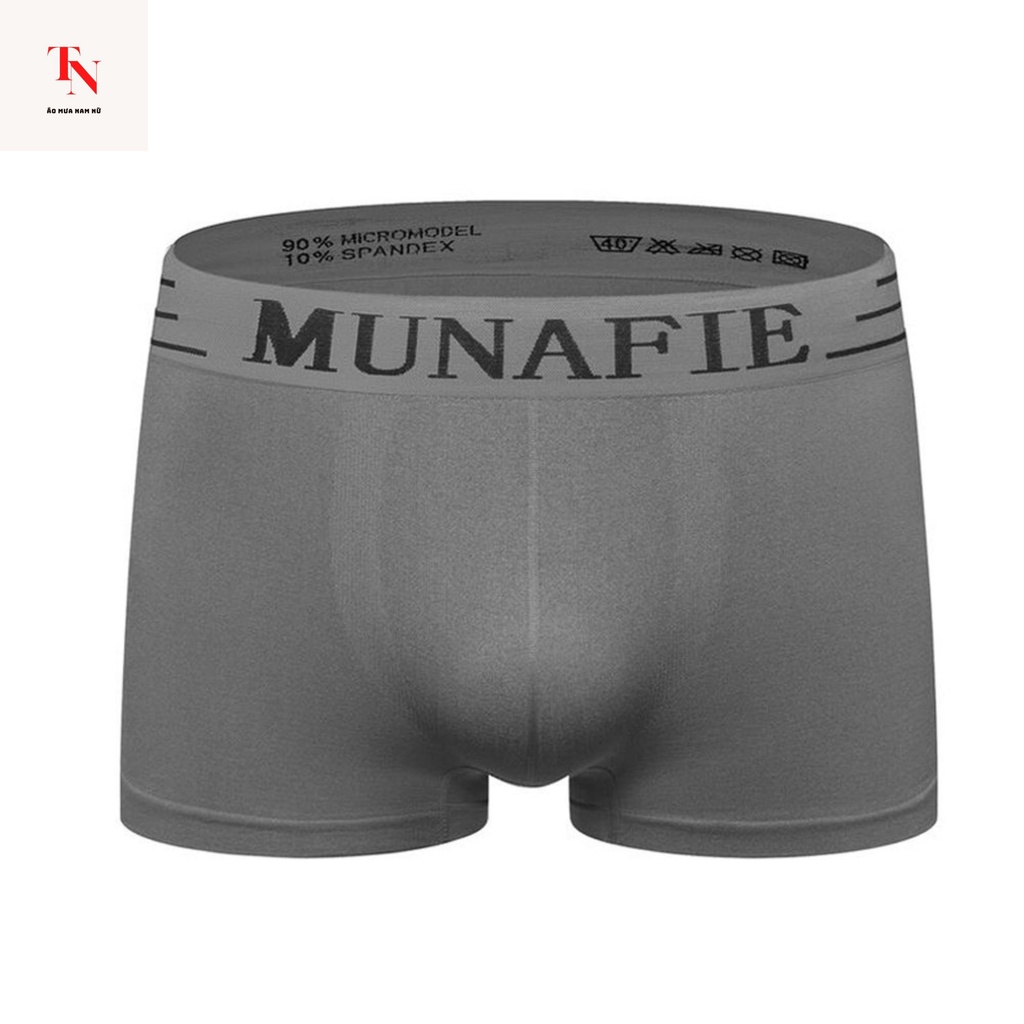Quần lót nam Munafie cao cấp, quần sịp nam boxer chất vải cotton co dãn, thoáng mát - Tình Ngọc Store
