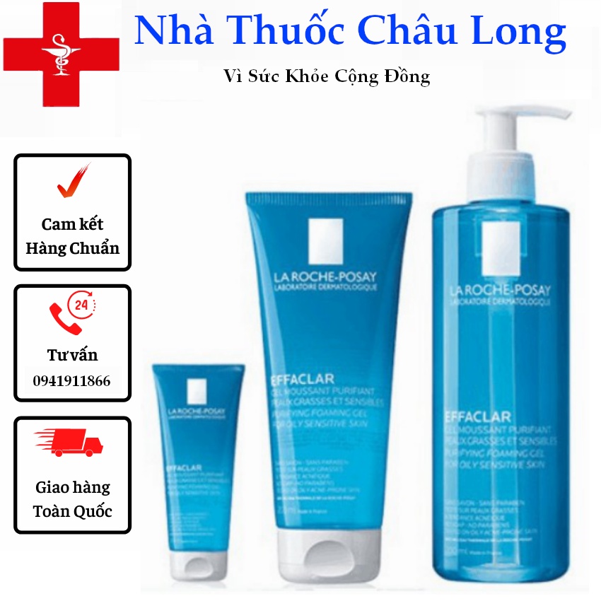 Sữa Rửa Mặt La Roche-Posay - Gel Rửa Mặt Dành Cho Da Dầu, Da Nhạy Cảm