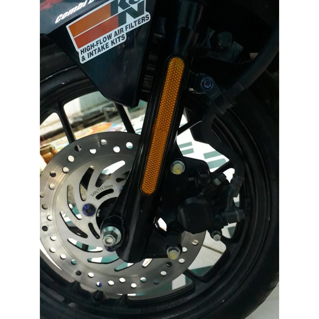 Mắt mèo phản quang dán phuộc trước đủ màu tất cả xe máy Loại Dài