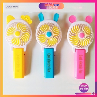 Quạt Mini Cầm Tay Chạy Pin, Quạt Cầm Tay Cho Bé