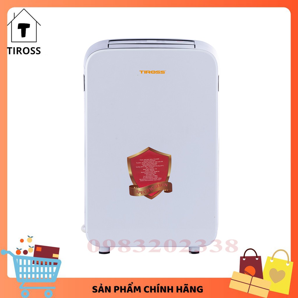 [Mã 44ELSALE1 giảm 5% đơn 3TR] [Tiross123] Máy hút ẩm Tiross TS886, sản phẩm chính hãng, bảo hành 12 tháng