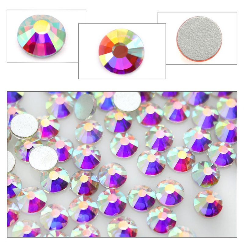 1 Bộ Dụng Cụ Trang Trí Móng Tay Nghệ Thuật Kính Nhiều Hình Dạng Kèm Bút Chấm + Nhíp Chấm Bi