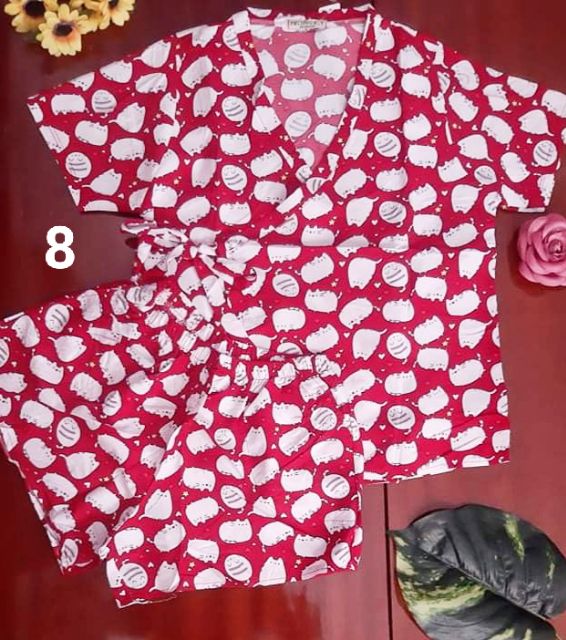 Bộ ngủ kimono kate thái, ảnh thật | BigBuy360 - bigbuy360.vn