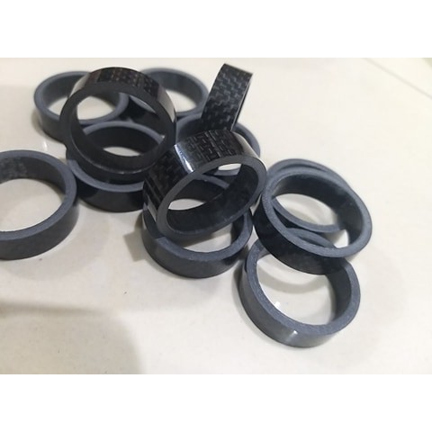 Set 3 Vòng chêm cổ xe đạp bằng carbon, cao 1cm