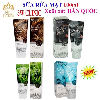 Sữa Rửa Mặt 3W Clinic 100ml Hàn Quốc - Mẫu Mới 2018