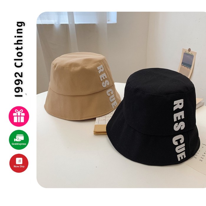 Nón Bucket UNISEX Nam Nữ RESCUE NB27 mũ tai bèo trơn nhiều màu phong cách Ulzzang