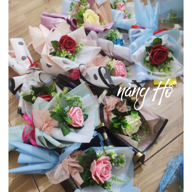 Bó 1 bông hoa hồng giấy