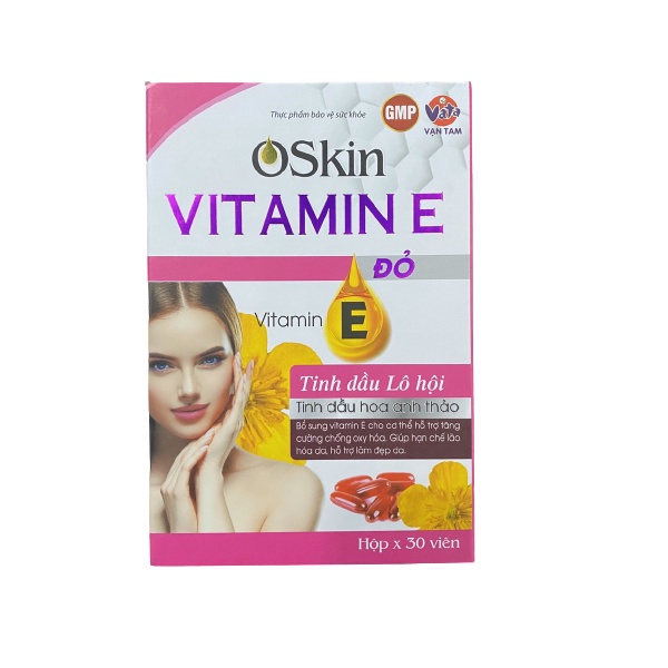 VITAMIN E ĐỎ OSKIN - HỘP 30 VIÊN