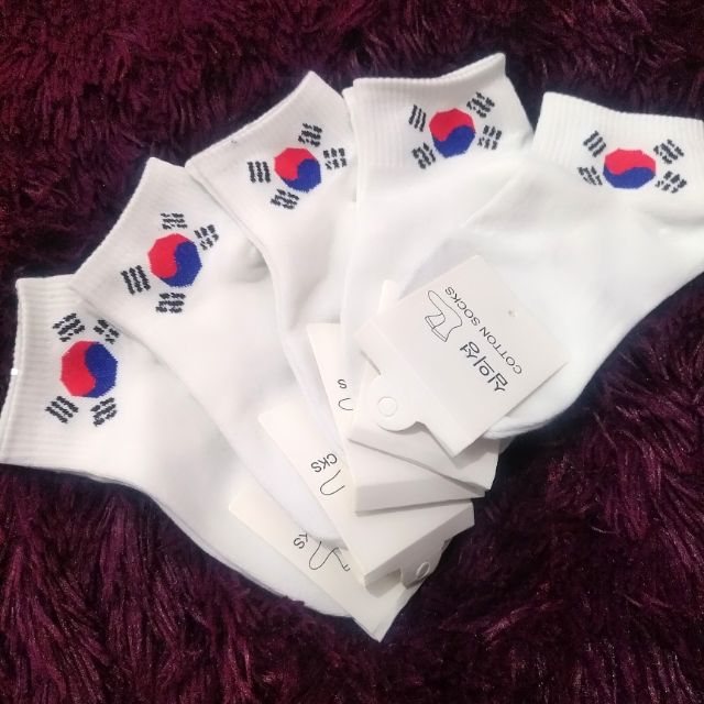 🇰🇷 05 đôi tất cờ Hàn Quốc, vớ Hàn Quốc 🇰🇷