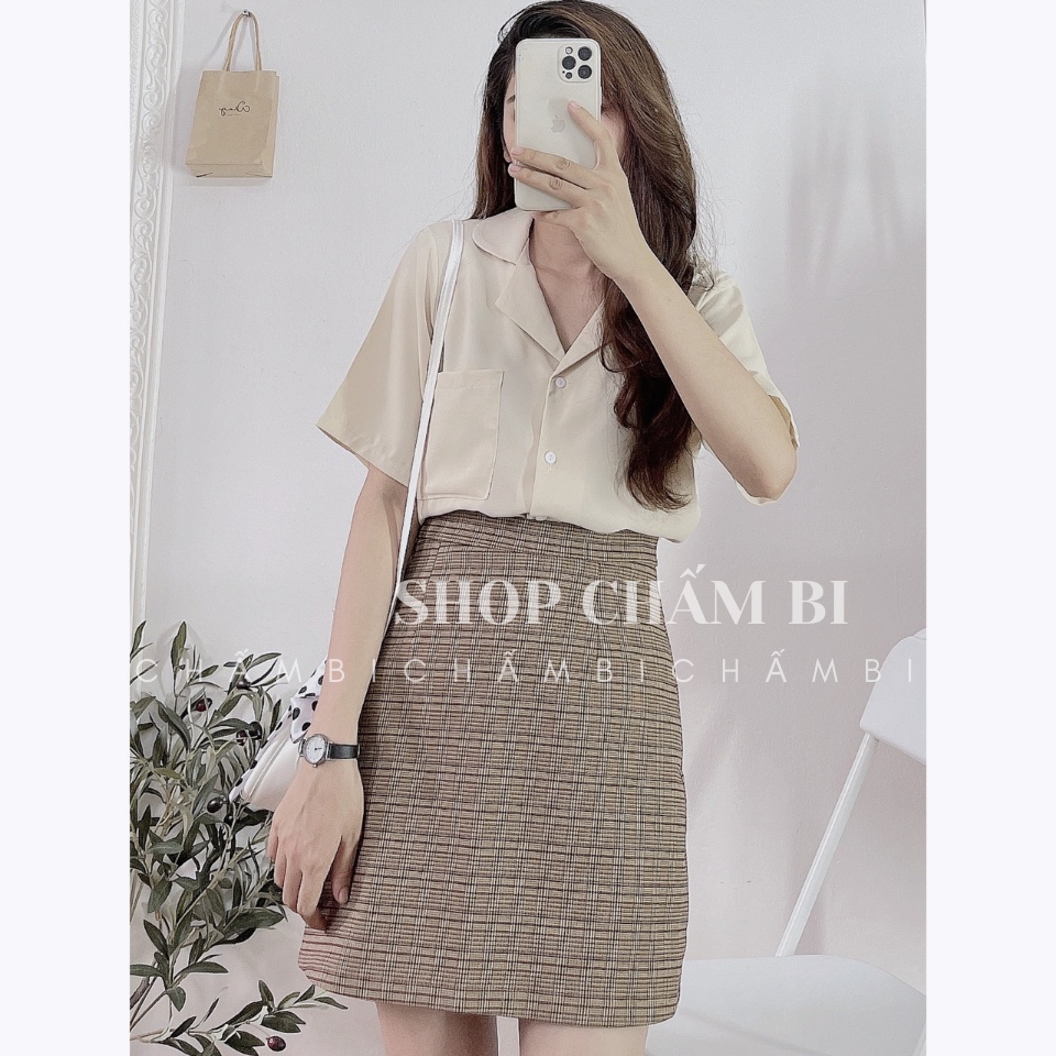 [SALE] Áo Cổ Vest Cộc Tay A.193, áo sơ mi cộc tay cổ vest trơn Hàn Quốc | BigBuy360 - bigbuy360.vn