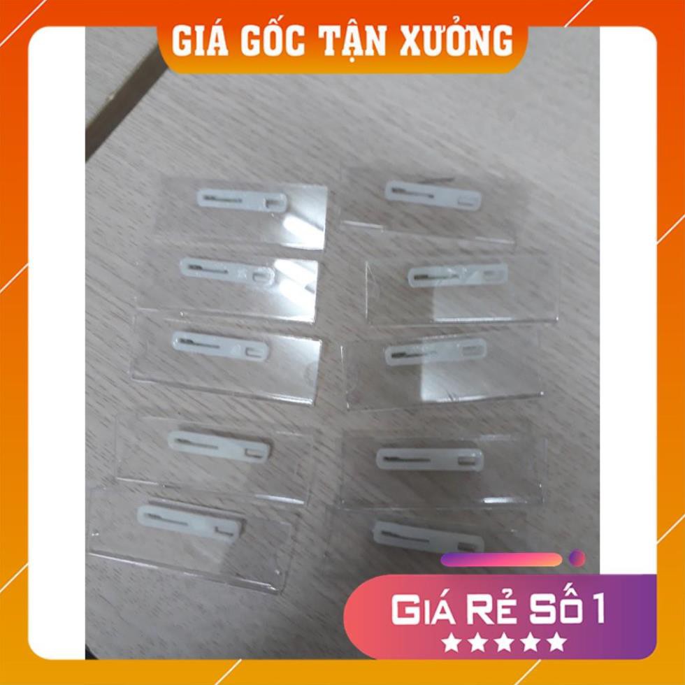 [Giá Gốc Tận Xưởng] Bộ 10 thẻ tên đeo ngực ghim cài mica trong