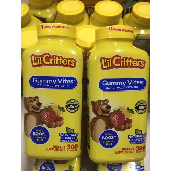 Kẹo Dẻo Lil Critter Gummy Vites Complete Multivitamin 300 viên (hsd 2023)