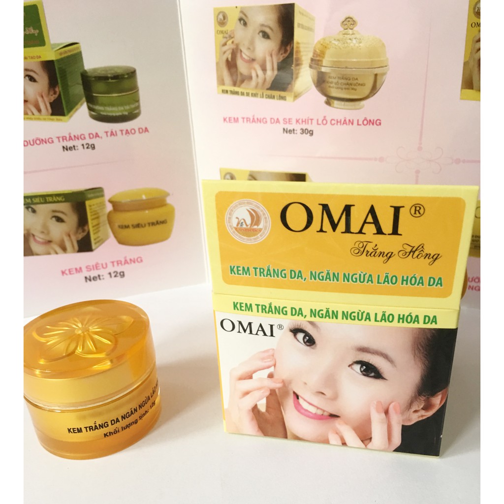 KEM FACE TRẮNG DA NGĂN NGỪA LÃO HÓA DA OMAI (Giá niêm yết 99k)