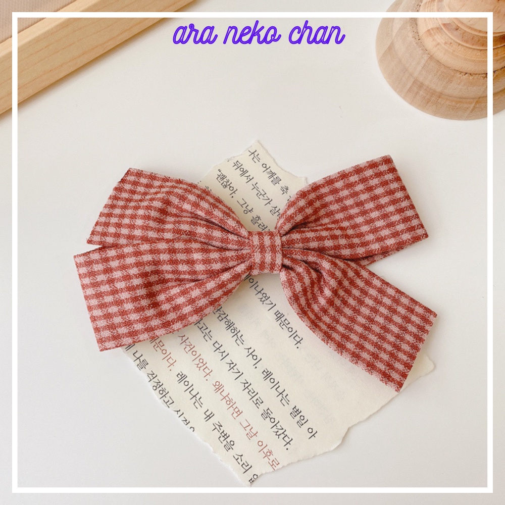 Kẹp Tóc Nơ Bản To Xinh Xắn Phong Cách Nhật Bản Dành Cho Nữ