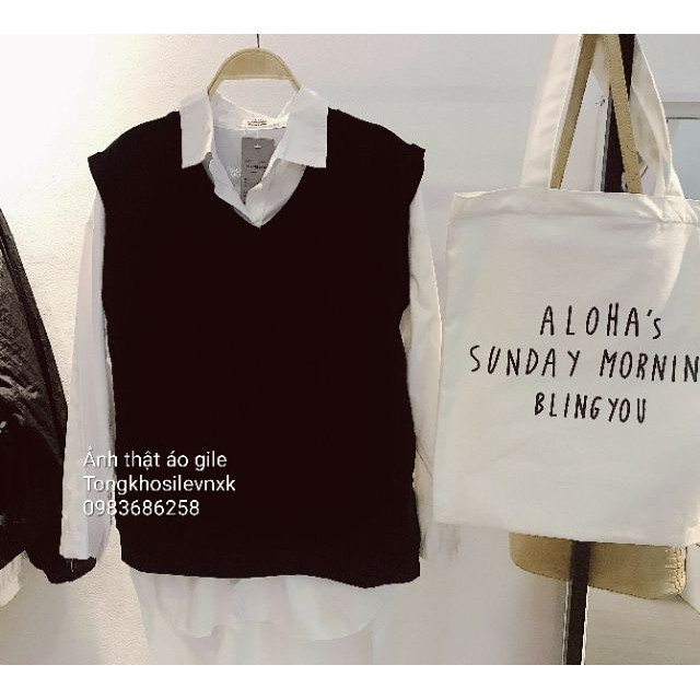 [Có Sẵn] ÁO GILE BASIC UNISEX HOT NỈ COTTON | BigBuy360 - bigbuy360.vn