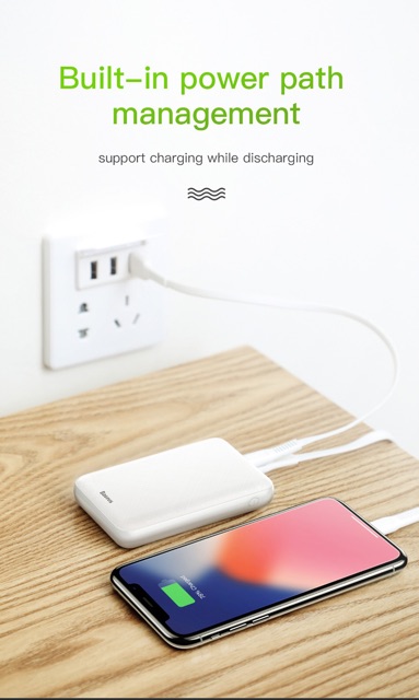 Sạc dự phòng BASEUS 10.0000 mAh- DUNG LƯỢNG CHUẨN LẮM LUÔN - BH 3 Tháng - LỖI ĐỔI MỚI