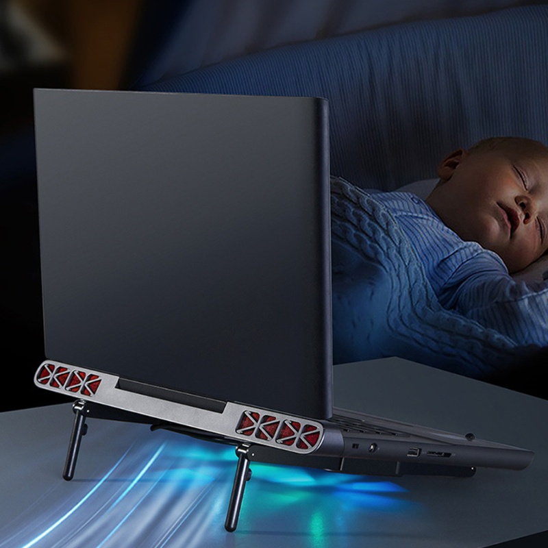 Giá đỡ Laptop có quạt tản nhiệt USB loại C 12-17'' | BigBuy360 - bigbuy360.vn