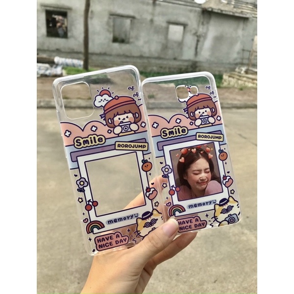 Ốp Dẻo trong in khung tự chèn ảnh theo ý thích