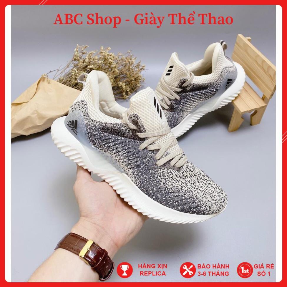 [FreeShip+Hàng Xịn] Giầy Alphabounce muối tiêu trắng Cao Cấp, Giày Sneaker Alphabounce new mới Full bill box