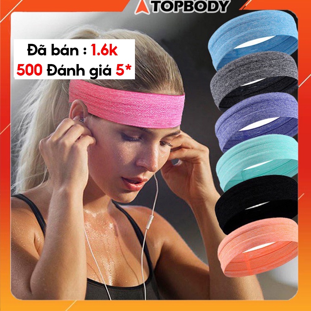 Băng đô trán thời trang tập thể thao, yoga thấm hút mồ hôi cao cấp Topbody-ANGD01