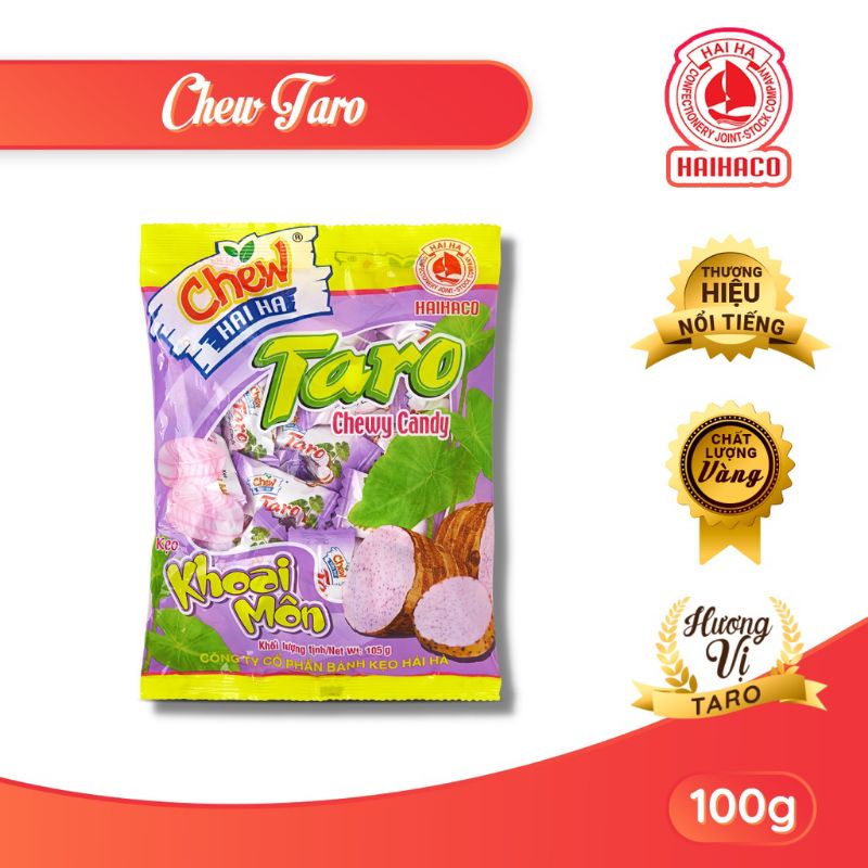Kẹo chew hải hà hương khoai môn gói 100g
