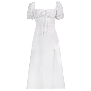 Đầm lụa xẻ tà 223 - Briebrie