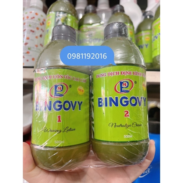 Thuốc Uốn Lạnh Mau Quăn Oliu BINGOVY 500ml*2