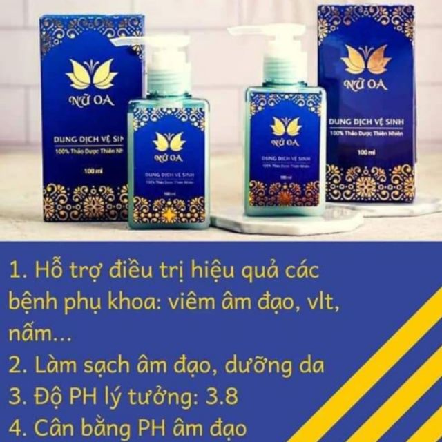 Dung dịch vệ sinh phụ nữ NỮ OA