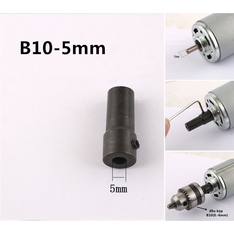 HÀNG ĐIỆN TỬ GIÁ RẺ Trục chuyển đổi đầu kẹp mũi khoan B10-5mm