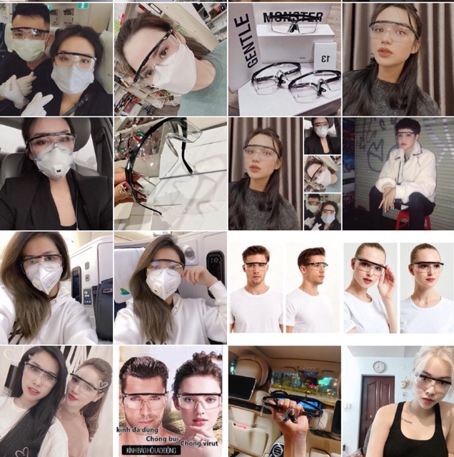 Kính chống giọt bắn phòng dịch FACE SHIELD  kín mặt , tấm che chắn giọt bắn bảo hộ trẻ em , người lớn trong suốt . | BigBuy360 - bigbuy360.vn