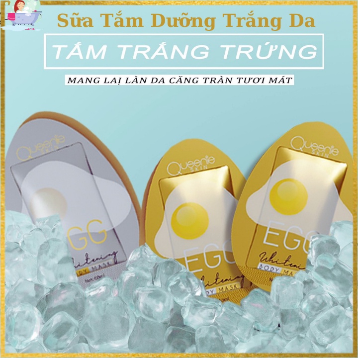 Sữa Tắm Dưỡng Trắng Da Dưỡng Ẩm Dưỡng Da Tắm Trắng Trứng Gà Queenieskin Tắm Trắng Da Như Sữa Dưỡng Trắng Da Body