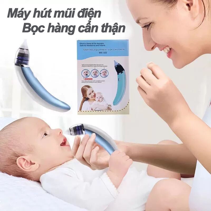 Máy hút Mũi Điện Tử Đầu Mềm Cho Bé【bảo hành 12 tháng】