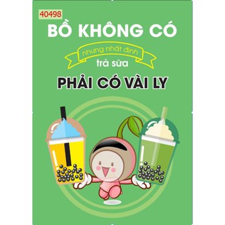 tranh dán tường 3D quán trà sữa