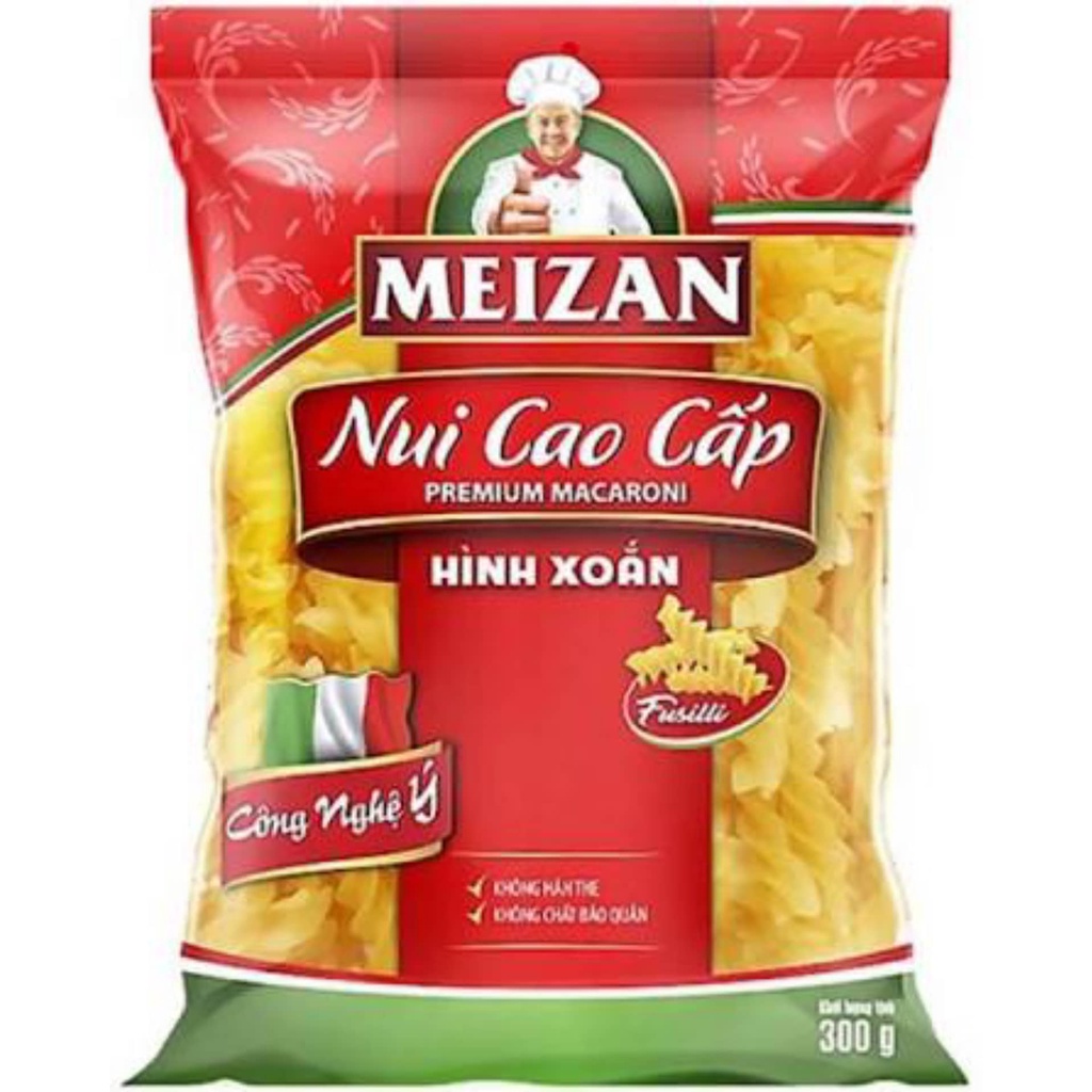 Nui xoăn / ống dài/ chữ C cao cấp Meizan gói 200g - 400g