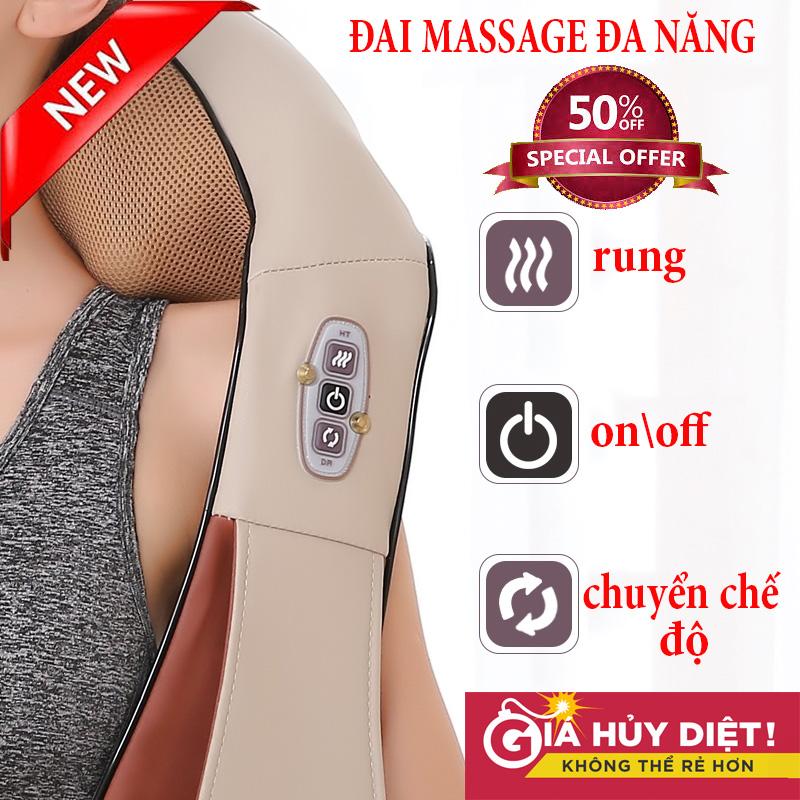 Đai Massage Cổ Vai Gáy,  Đai Massage Đấm Lưng Cổ Vai Gáy Akita Massage nhẹ nhàng, giảm đau hiệu quả BẢO HÀNH TOÀN QUỐC