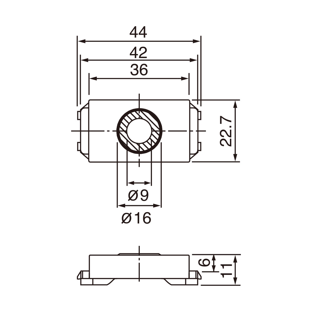 Lỗ ra dây điện thoại Panasonic WEG3023SW Dòng Wide Series