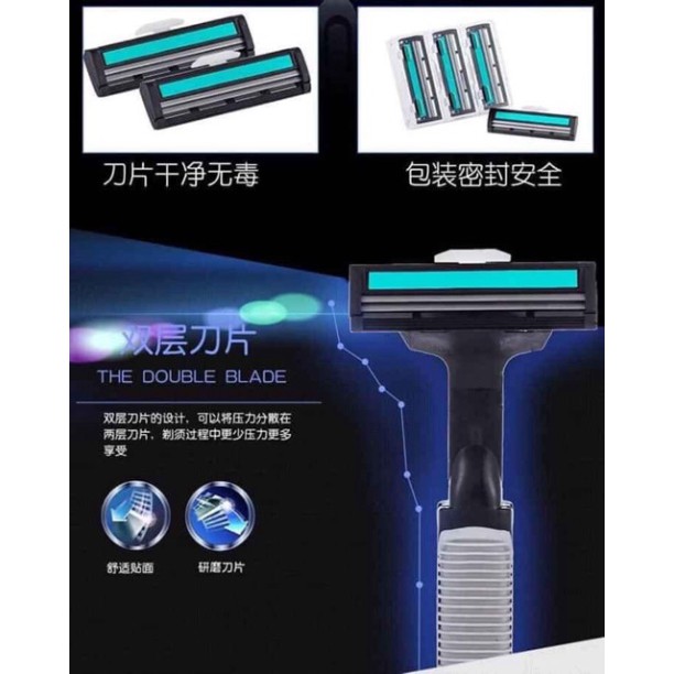 DAO CẠO RÂU 36 LƯỠI( kèm tuýp tạo bọt)