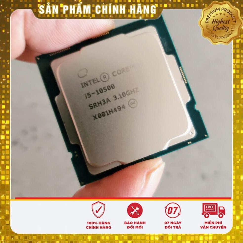 (giá khai trương) Vi xử lý i5 10500 hàng tray, tháo máy bộ, socket 1200. CPU Intel Core i5-10500 6 nhân 12 luồng