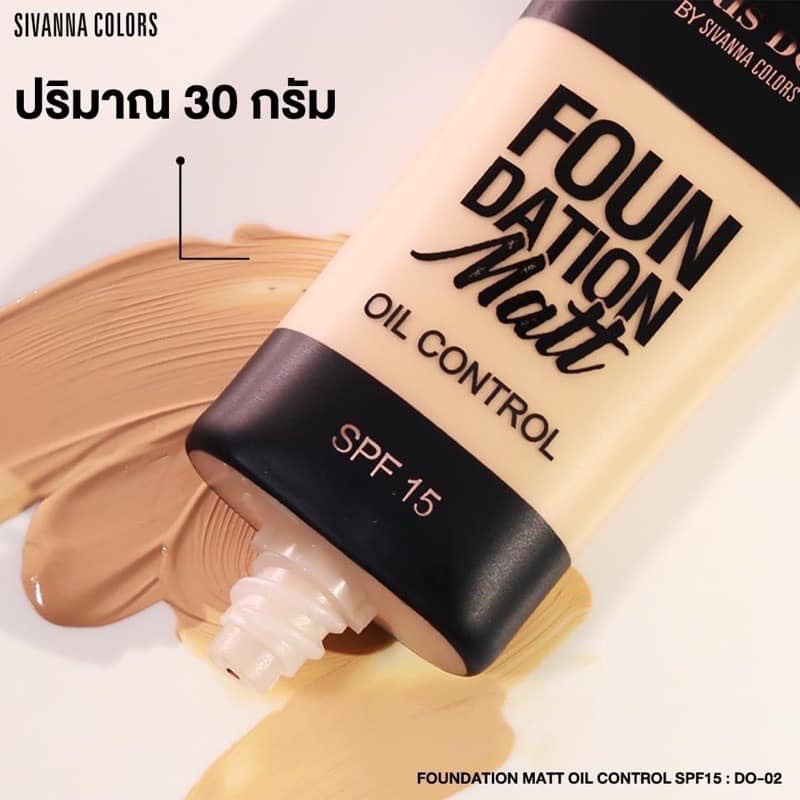 KEM NỀN KIỂM SOÁT DẦU, CHỐNG NẮNG CAO CẤP SIVANNA COLORS DORIS DORE FOUNDATION MATT OIL CONTROL CHÍNH HÃNG - 11272