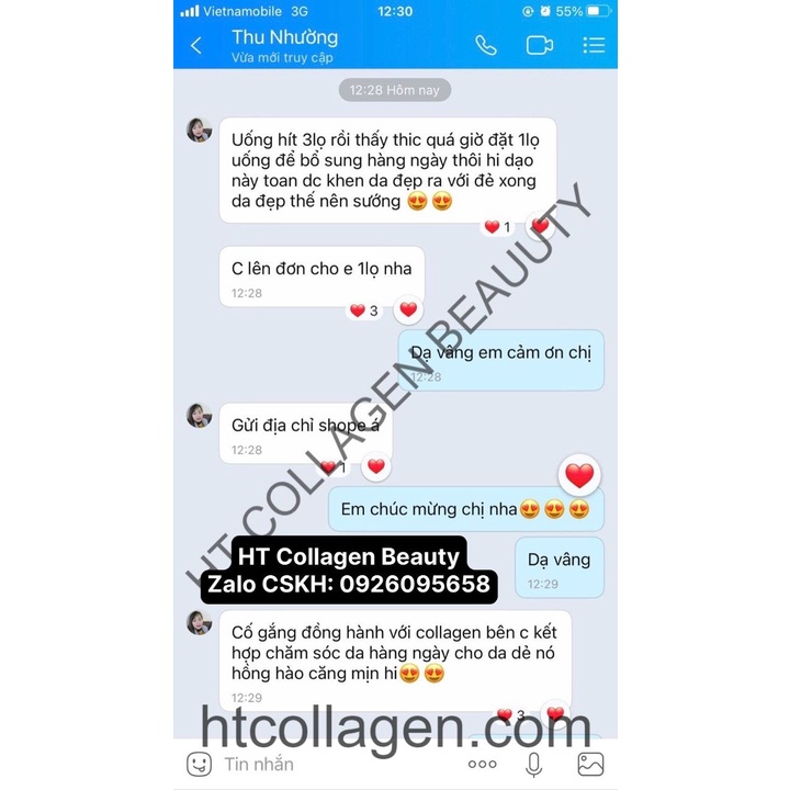 [HIỆU QUẢ SAU 1 THÁNG] Viên uống trắng da căng mịn da bổ sung Collagen HT Collagen | Thế Giới Skin Care